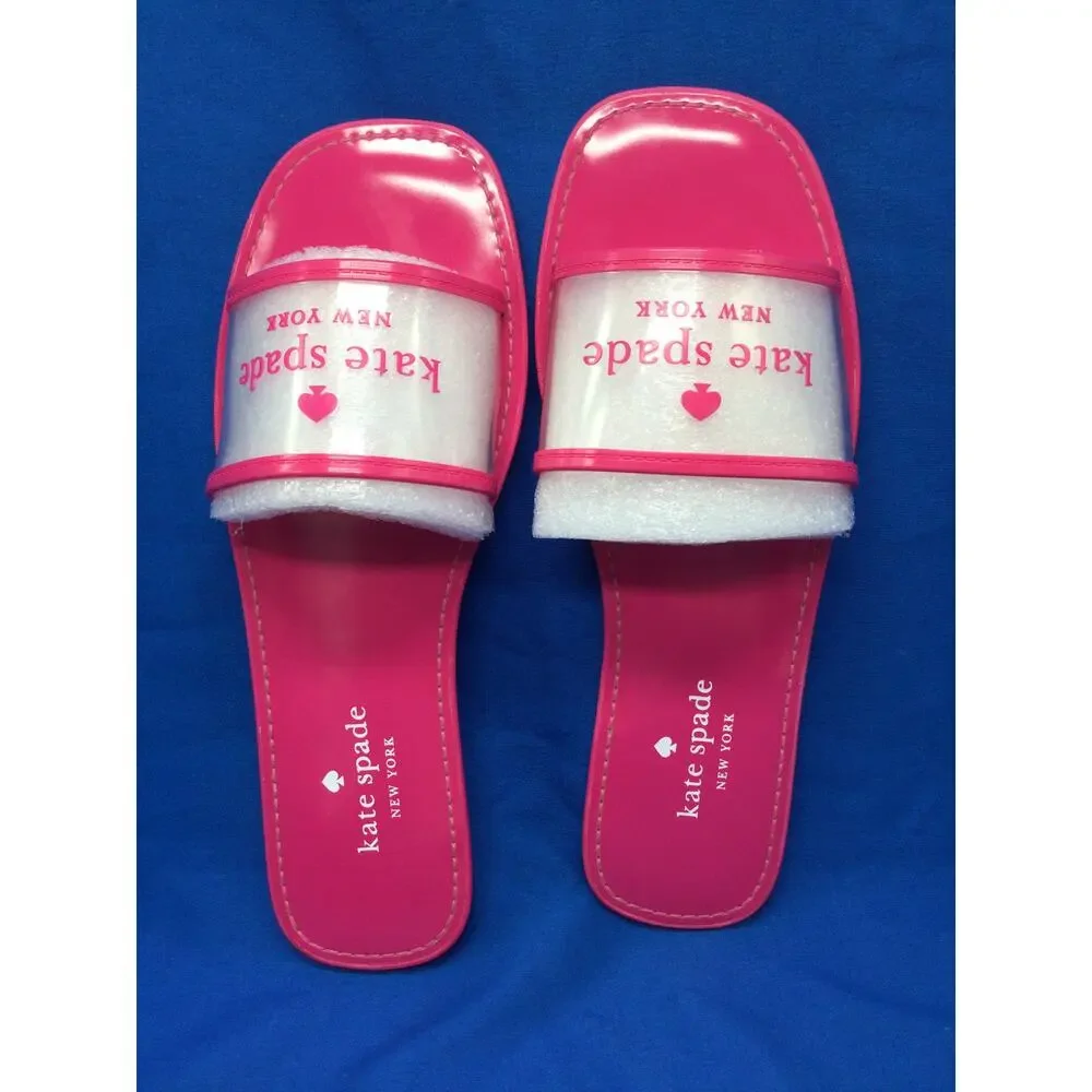 Kate Spade Peyton Clear Pink Sandal Womens 10B